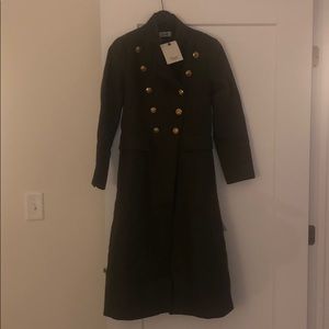 Olive Military Coat